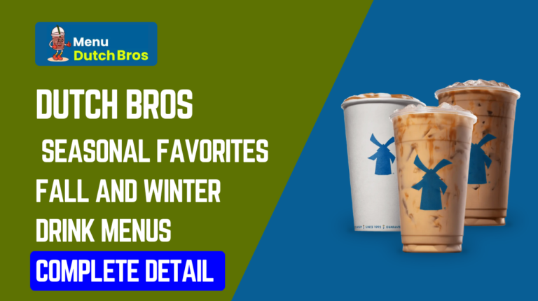 Dutch Bros Fall and Winter Drink Menus